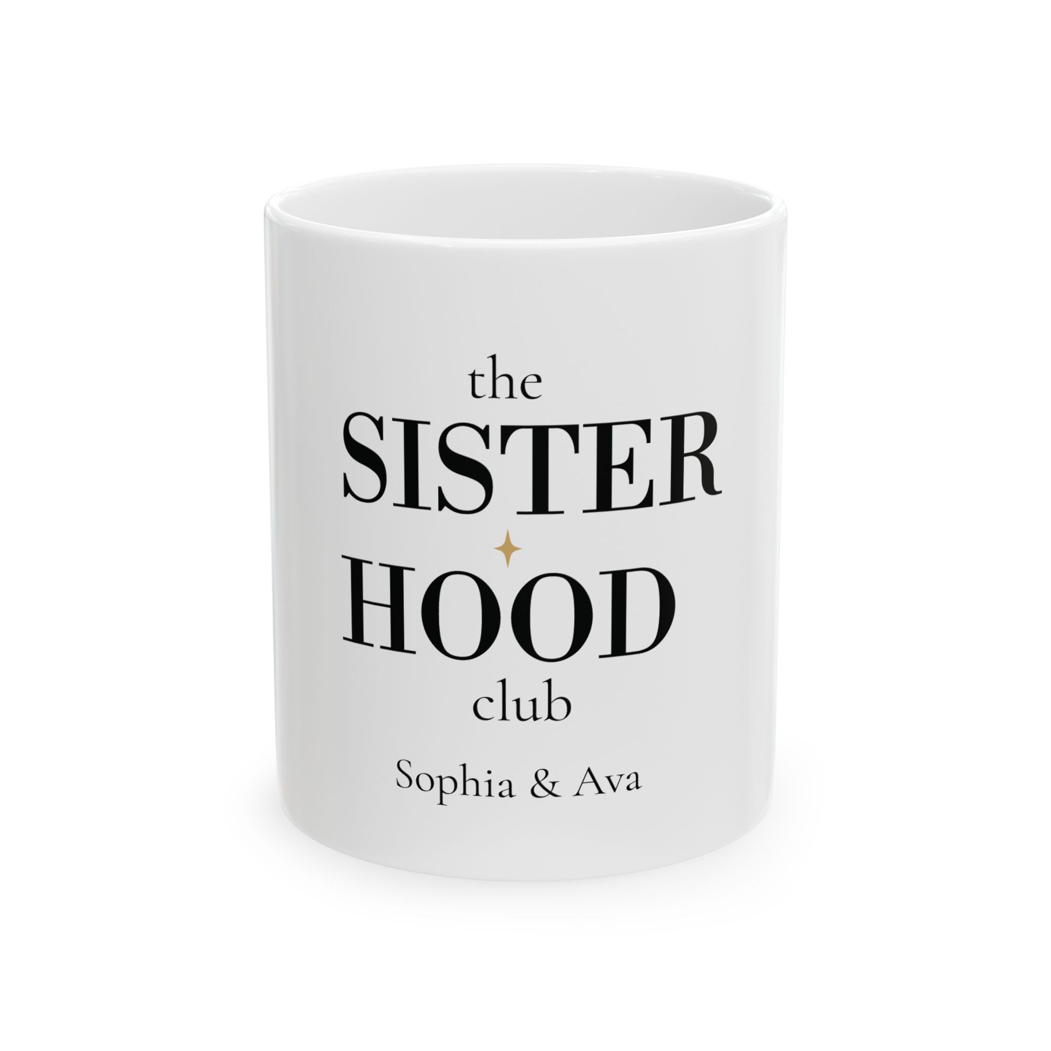 Personalised Mug – The Sisterhood Club Gift for Sisters