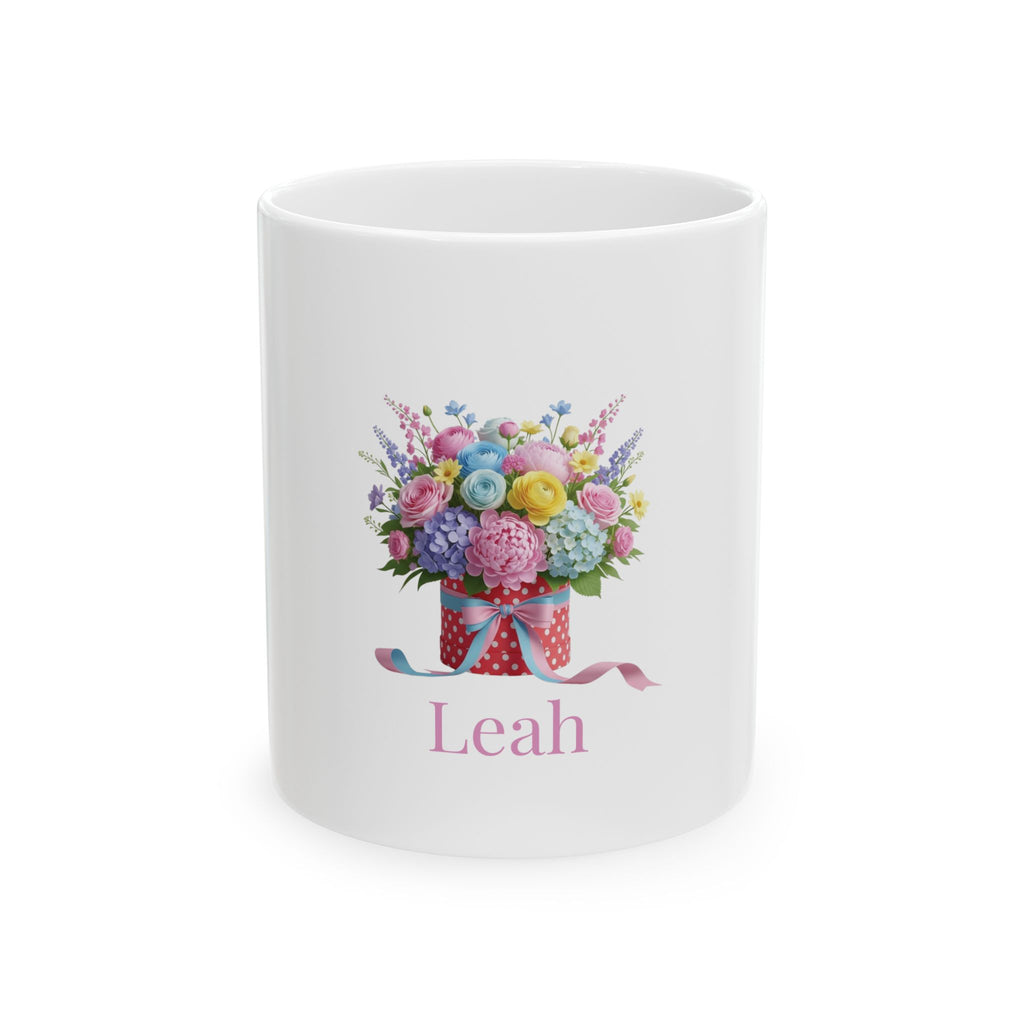 Personalised Mug - Flower Box Name Design