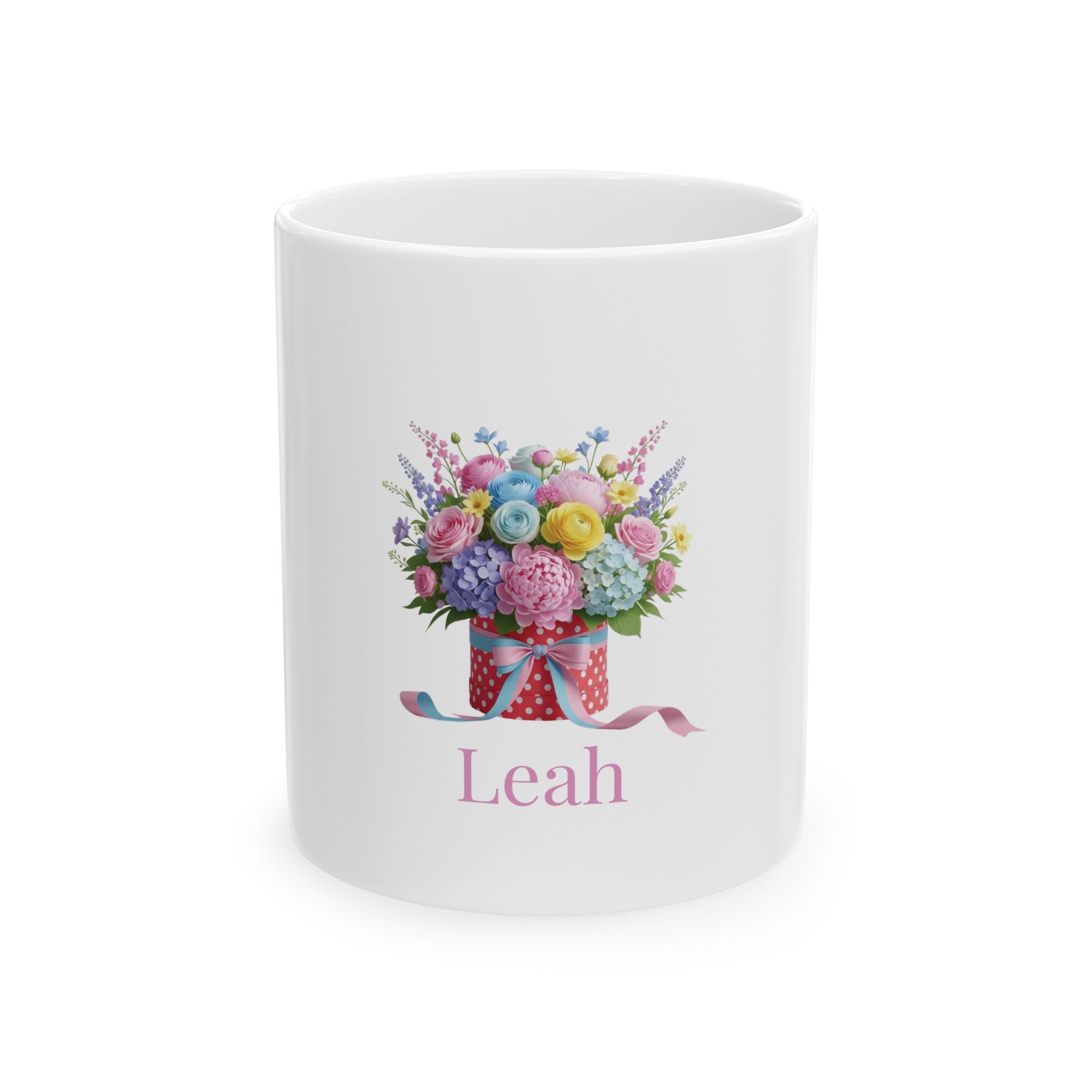 Personalised Mug - Flower Box Name Design