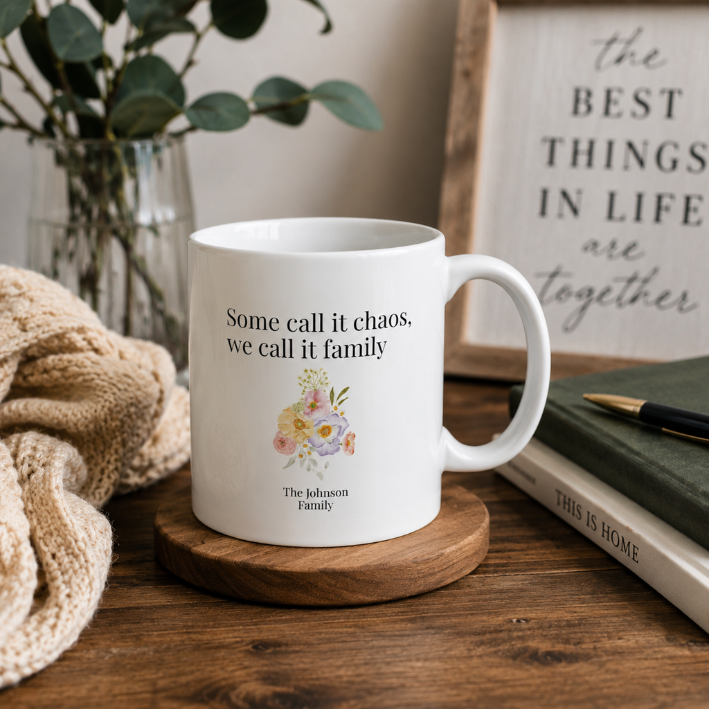 Personalised Mug – Some Call It Chaos Family Gift