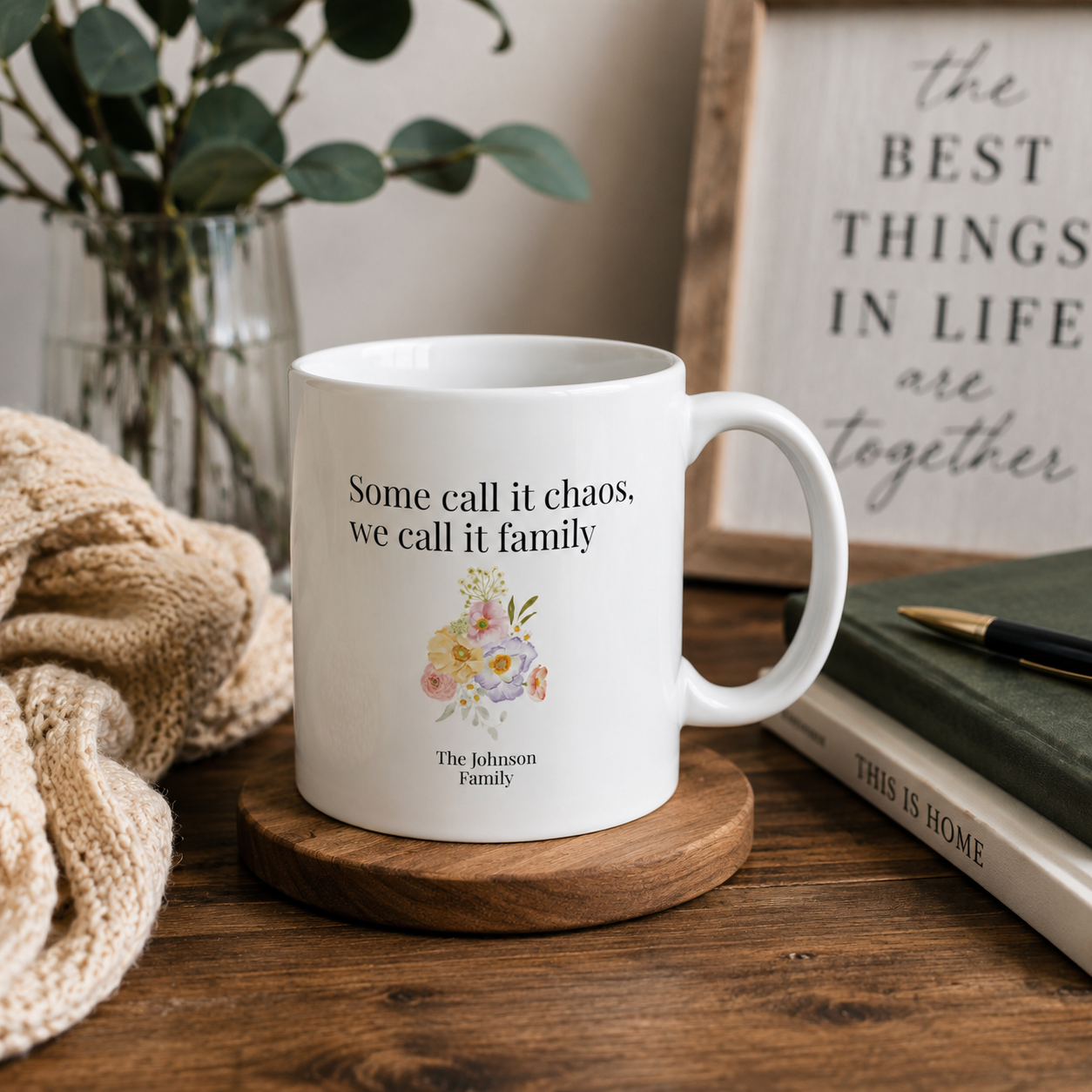 Personalised Mug – Some Call It Chaos Family Gift