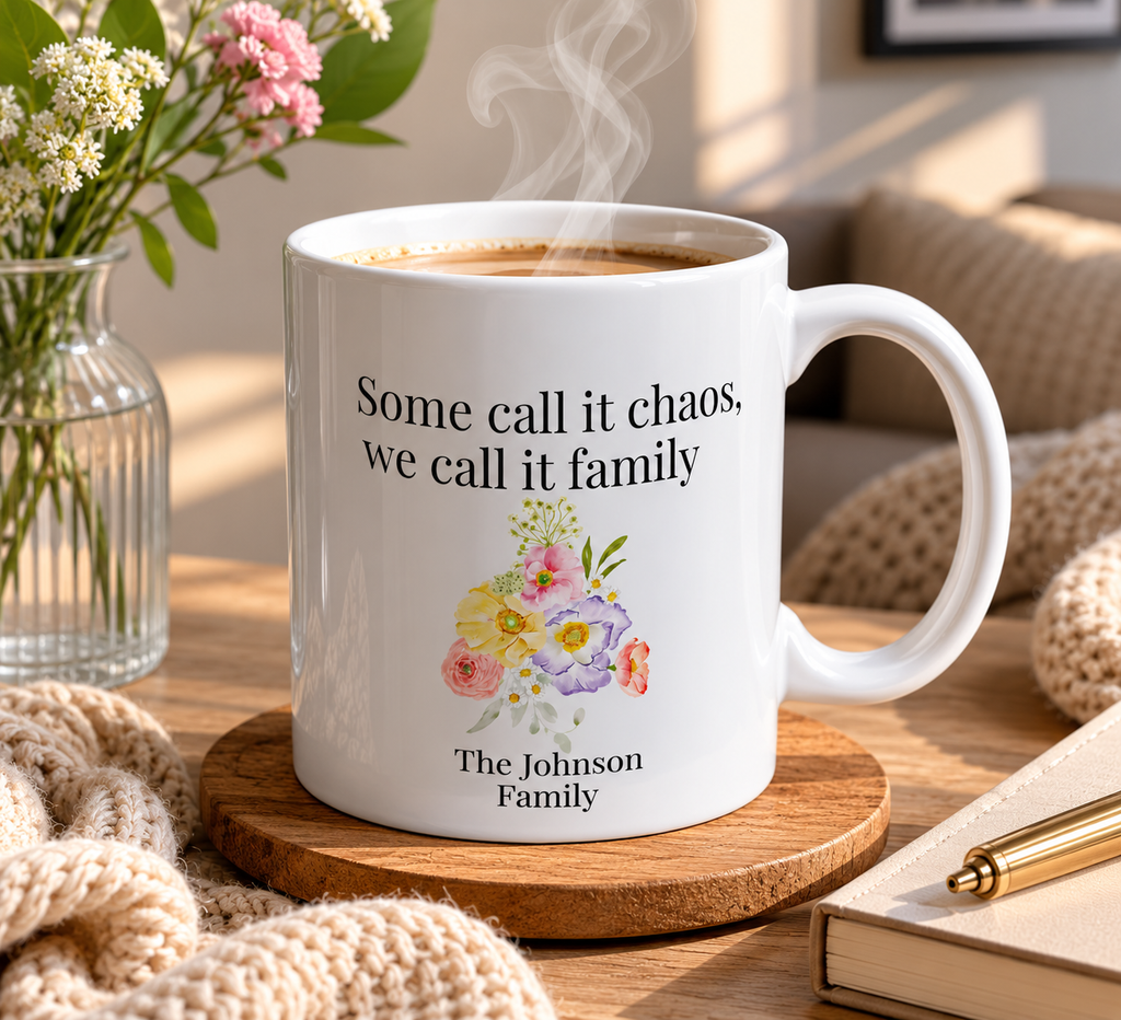 Personalised Mug – Some Call It Chaos Family Gift