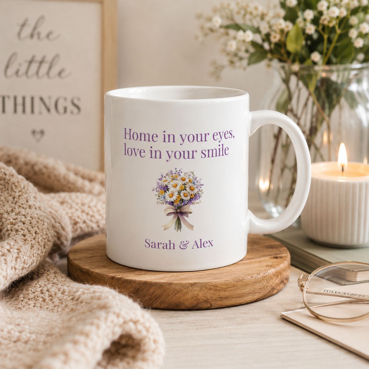 Personalised Mug – Home In Your Eyes Couples Gift